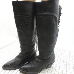 Harley Davidson Genuine Leather Tall Cowboy/ Biker Boots women's size 8M